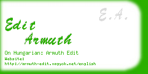 edit armuth business card